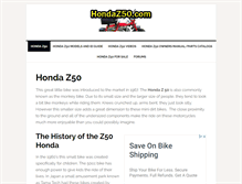 Tablet Screenshot of hondaz50.com